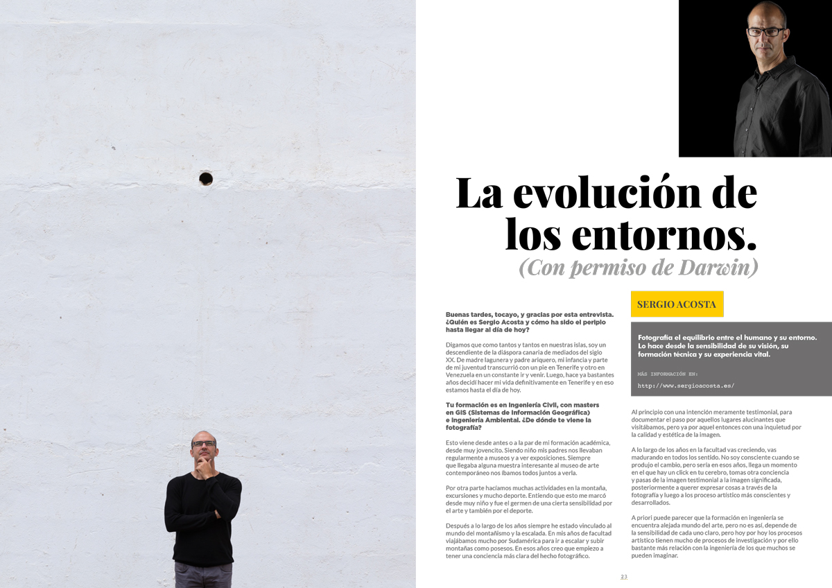 Sergio Acosta entrevistado por el fanzine Canarias Creativa